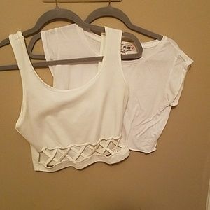white crop tops